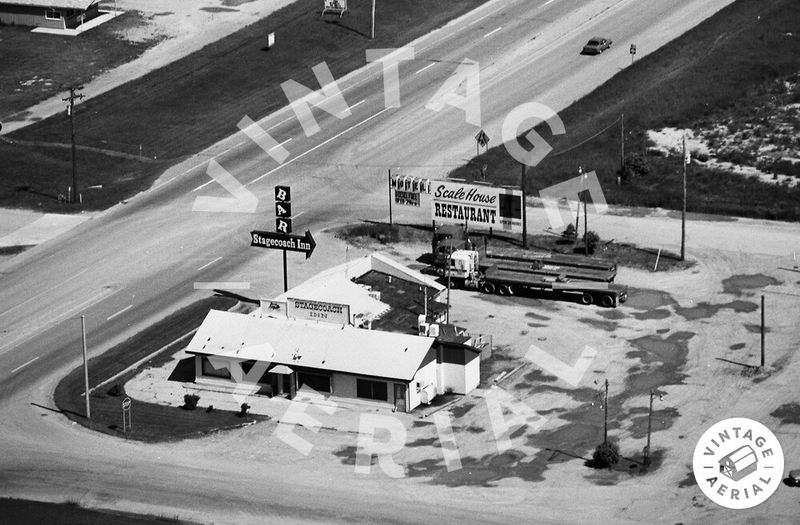 Scale House Restaurant and Motel (Stagecoach Inn) - 1982 Aerial Photo (newer photo)